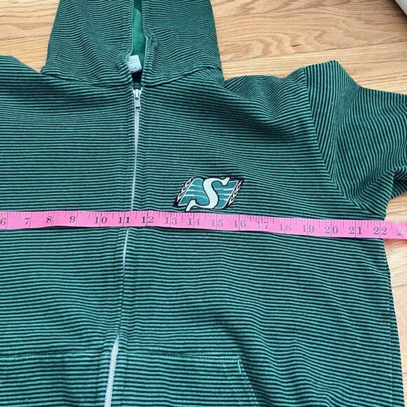 Vintage Barbarian Hoodie Mens XL Stripe Saskatchewan Roughriders Made in Canada - Picture 6 of 7